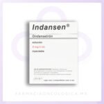 Indansen Ondansetron 8mg/4mL caja con 3 ampolletas inyectable - MAVI