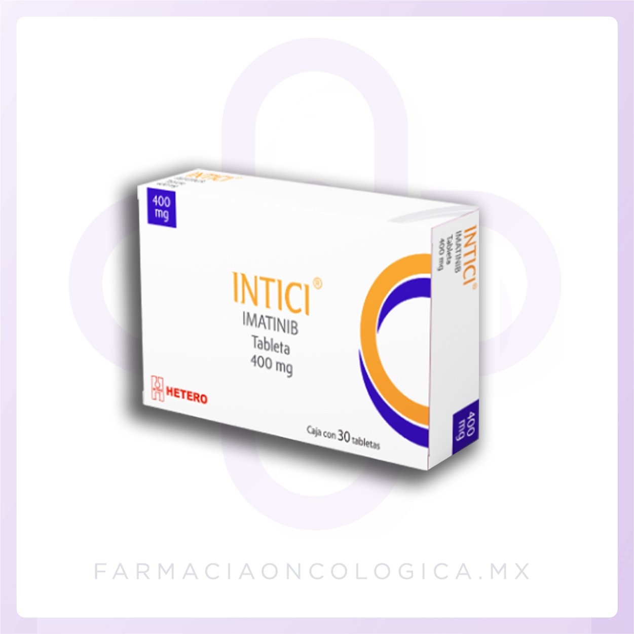 Intici Imatinib 400mg caja con 60 tabletas - Hetero