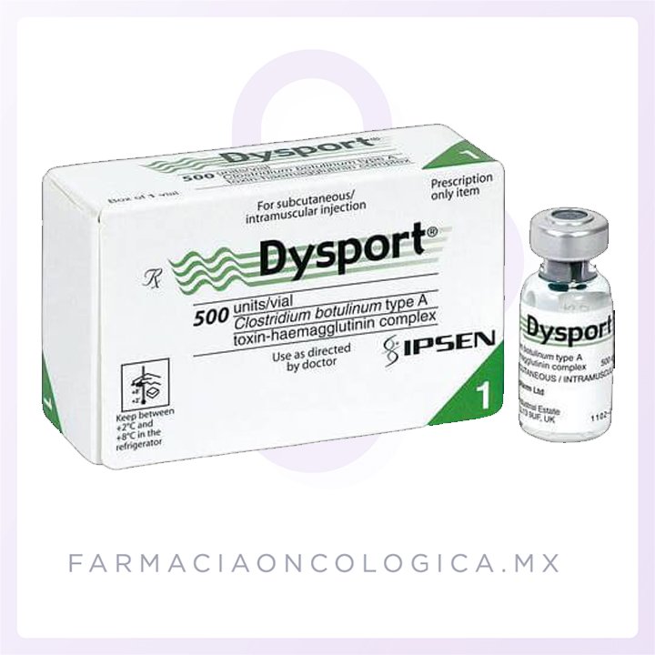 Dysport 500 UI Toxina Botulinica solución inyectable. Ipsen
