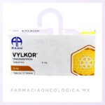 Vylkor 8mg Ondansetron 8Mg caja con 10 tabletas. RAAM