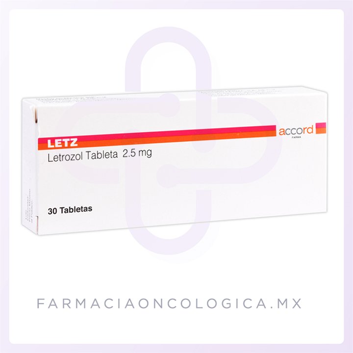 Letz 2.5 mg – Letrozol Caja con 30 tabletas
