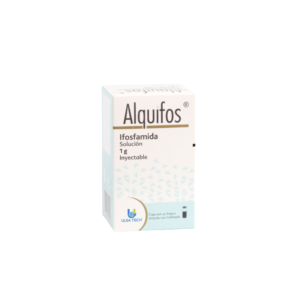 Fotografía del medicamento Alquifos Ifosfamida 1 g UlsaTech refrigerado en frasco ámpula