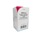 Fotografía del medicamento Biktarvy Bictegravir Emtricitabina Tenofovir Gilead en fondo blanco