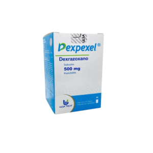 Fotografía del medicamento Dexpexel Dexrazoxano 500 mg UlsaTech refrigerado en frasco ámpula