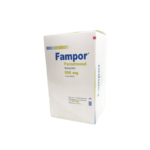 Fotografía del medicamento Fampor Pemetrexed 500 mg UlsaTech en frasco ámpula