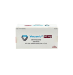 Fotografía del medicamento Verzenio Abemaciclib 50 mg Eli Lilly en presentación de 56 tabletas